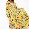 Plus Size Floral Print Flare Maxi Dress 1 Plus Size Floral Print Flare Maxi Dress -Curve Elegance Shop 2021146 001 1