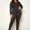 Plus Size Long Sleeve Bodycon Jumpsuit -Curve Elegance Shop 2021251 001 0