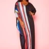 Plus Size Gradient Pattern Splice Flare Maxi Dress -Curve Elegance Shop 2021274 001 2