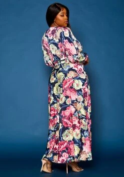 Plus Size Floral Pattern Two Piece Set -Curve Elegance Shop 2021309 001 4
