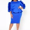 Plus Size Ruffle Hem Peplum Dress 1 Plus Size Ruffle Hem Peplum Dress -Curve Elegance Shop 2021315 008 5