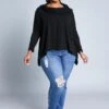 Plus Size Funnel Neck Sweater Top -Curve Elegance Shop 2021350 001 0