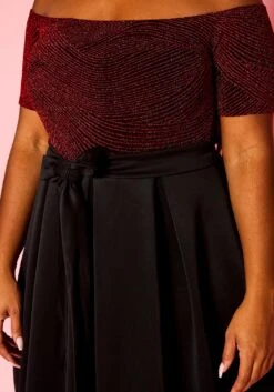 Plus Size Embellished Fit & Flare Dress -Curve Elegance Shop 2021371 001 4