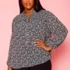 Plus Size Pleione Floral Print Blouse -Curve Elegance Shop 2021428 001 1