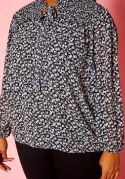 Plus Size Pleione Floral Print Blouse -Curve Elegance Shop 2021428 001 5