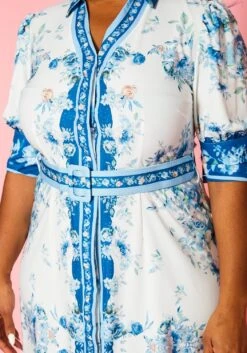 Plus Size Oriental Floral Print Maxi Dress -Curve Elegance Shop 2022402 001 5