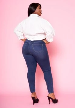 Plus Size Pocket Print Collar Neck Shirt -Curve Elegance Shop 2022428 001 10