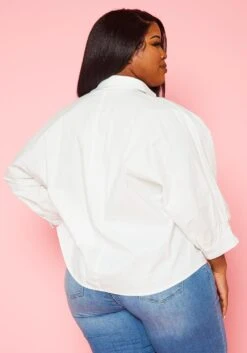 Plus Size Pocket Print Collar Neck Shirt -Curve Elegance Shop 2022428 001 4