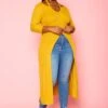 Plus Size Split Hem Longline Top -Curve Elegance Shop 2022436 002 1