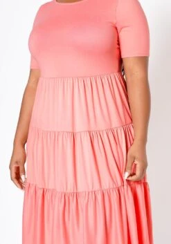 Plus Size Effortless Ruffled Fit & Flare Dress -Curve Elegance Shop 2022516 001 3
