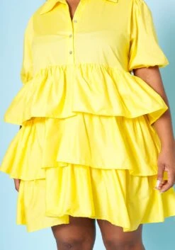 Plus Size Ruffle Tiered Flare Mini Dress -Curve Elegance Shop 2022518 002 5