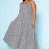 Plus Size Houndstooth Print Maxi Dress -Curve Elegance Shop 2022520 001 2