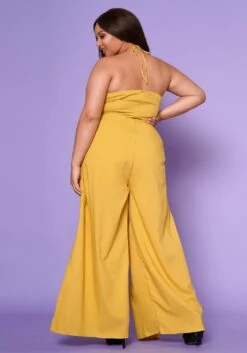 Plus Size Inresistable Tall Flare Leg Jumpsuit -Curve Elegance Shop 2022556 002 3