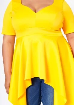 Plus Size Asymmetric Peplum Top -Curve Elegance Shop 2022580 002 4