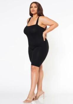 Plus Size Simply Flawless Cotton Cami Romper -Curve Elegance Shop 2022590 001 2