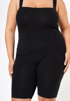 Plus Size Simply Flawless Cotton Cami Romper -Curve Elegance Shop 2022590 001 4