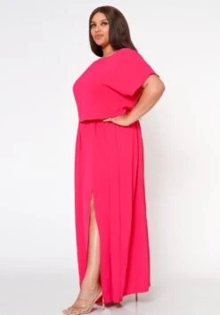 Plus Size Sincere Crop Blouse & Flare Maxi Skirt Set -Curve Elegance Shop 2022594 002 3