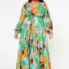 Plus Size Multi Chainlink Pattern Fit & Flare Maxi Dress -Curve Elegance Shop 2022606 002 2
