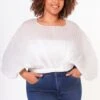 Plus Size Pleated Dolman Sleeve Top -Curve Elegance Shop 2022648 002 1