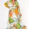 Plus Size Summer Leaf Two Piece Set -Curve Elegance Shop 2022666 001 1